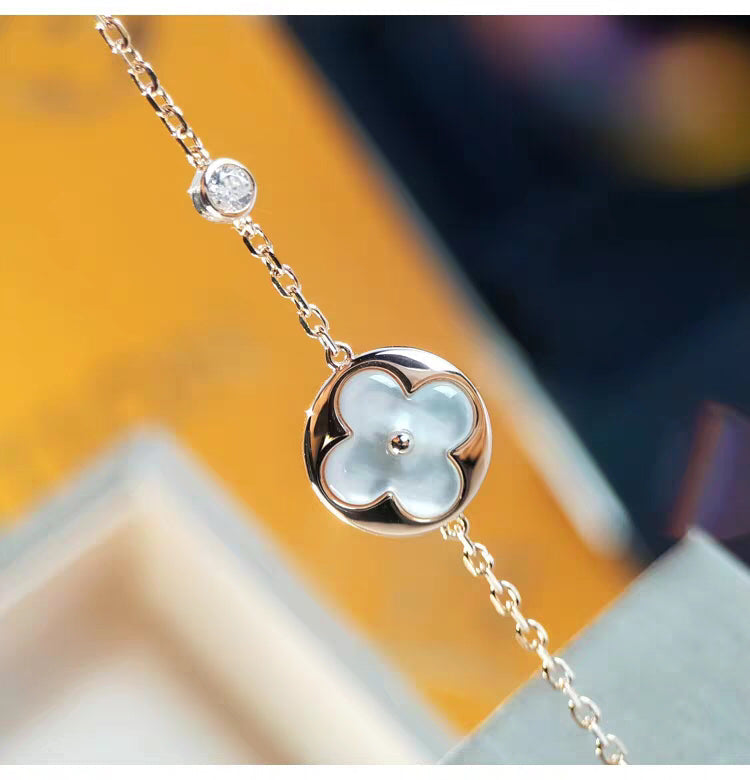 [Renovia Jewelry]SUN MOP GOLD 1 DIAMOND NECKLACE
