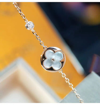 [Renovia Jewelry]SUN MOP GOLD 1 DIAMOND NECKLACE