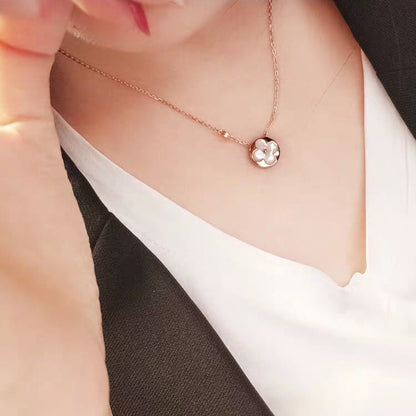 [Renovia Jewelry]SUN MOP GOLD 1 DIAMOND NECKLACE