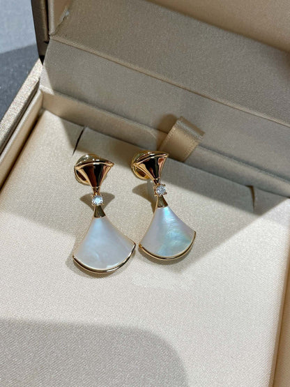 [Renovia Jewelry]DREAM MOP 1 DIAMOND EARRINGS