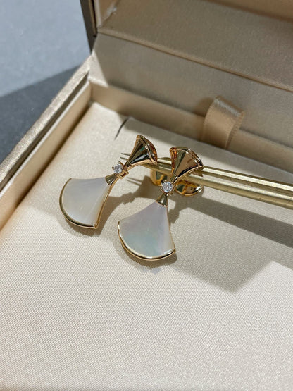 [Renovia Jewelry]DREAM MOP 1 DIAMOND EARRINGS