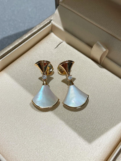[Renovia Jewelry]DREAM MOP 1 DIAMOND EARRINGS