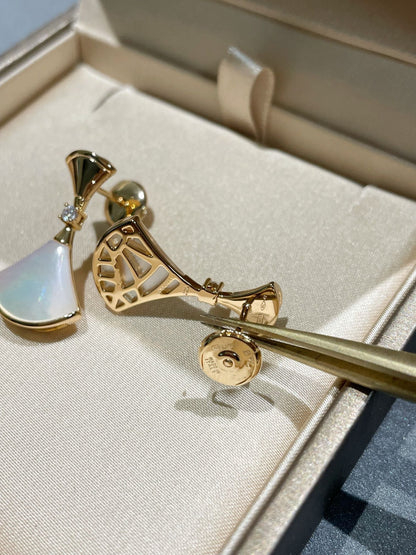 [Renovia Jewelry]DREAM MOP 1 DIAMOND EARRINGS