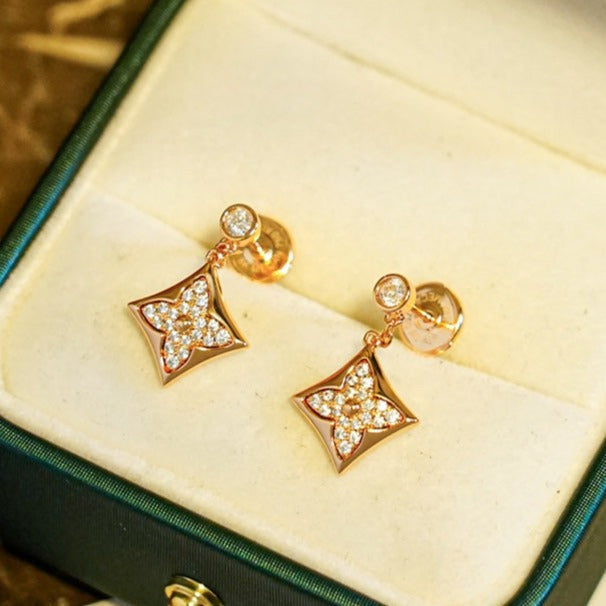 [Renovia Jewelry]STAR DIAMONDS EARRINGS GOLD