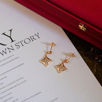 [Renovia Jewelry]STAR DIAMONDS EARRINGS GOLD