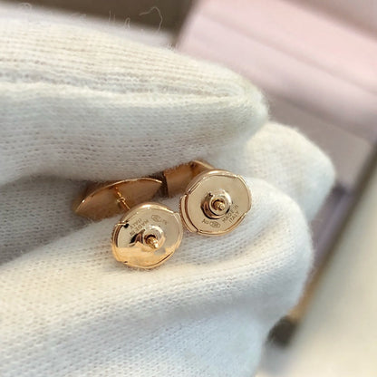 [Renovia Jewelry]DREAM EARRINGS 3 MOTIFS ONYX MOP PINK GOLD