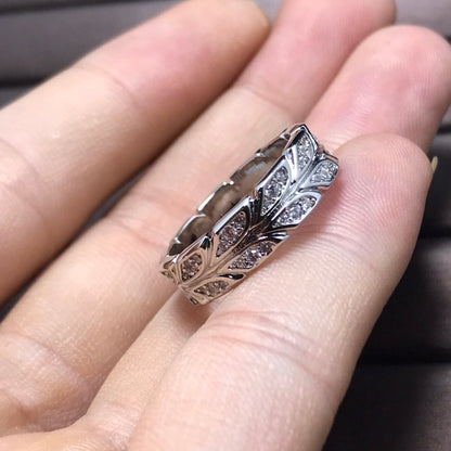 [Renovia Jewelry]OLIVE LEAF RING DIAMONDS