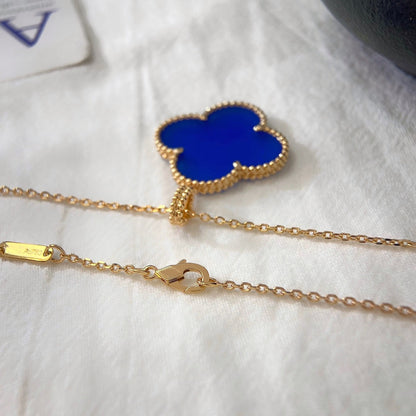 [Renovia Jewelry]CLOVER 25MM NECKLACE TURQUOISE ROSE GOLD