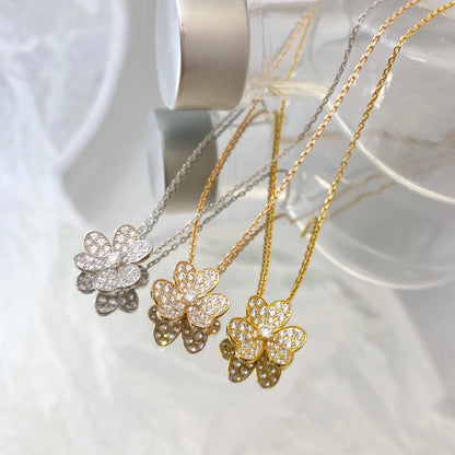 [Renovia Jewelry]FLOWER DIAMOND NECKLACE