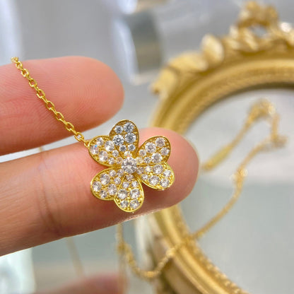 [Renovia Jewelry]FLOWER DIAMOND NECKLACE