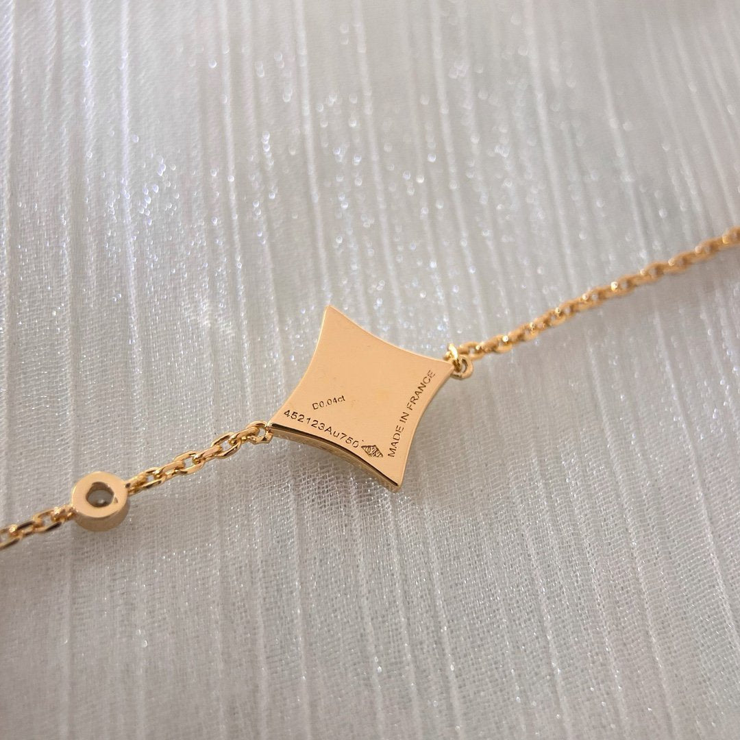 [Renovia Jewelry]COLOR STAR CARNELIAN PINK GOLD DIAMOND BRACELET
