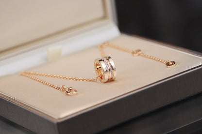 [Renovia Jewelry]ZERO 1 PINK GOLD DIAMOND NECKLACE