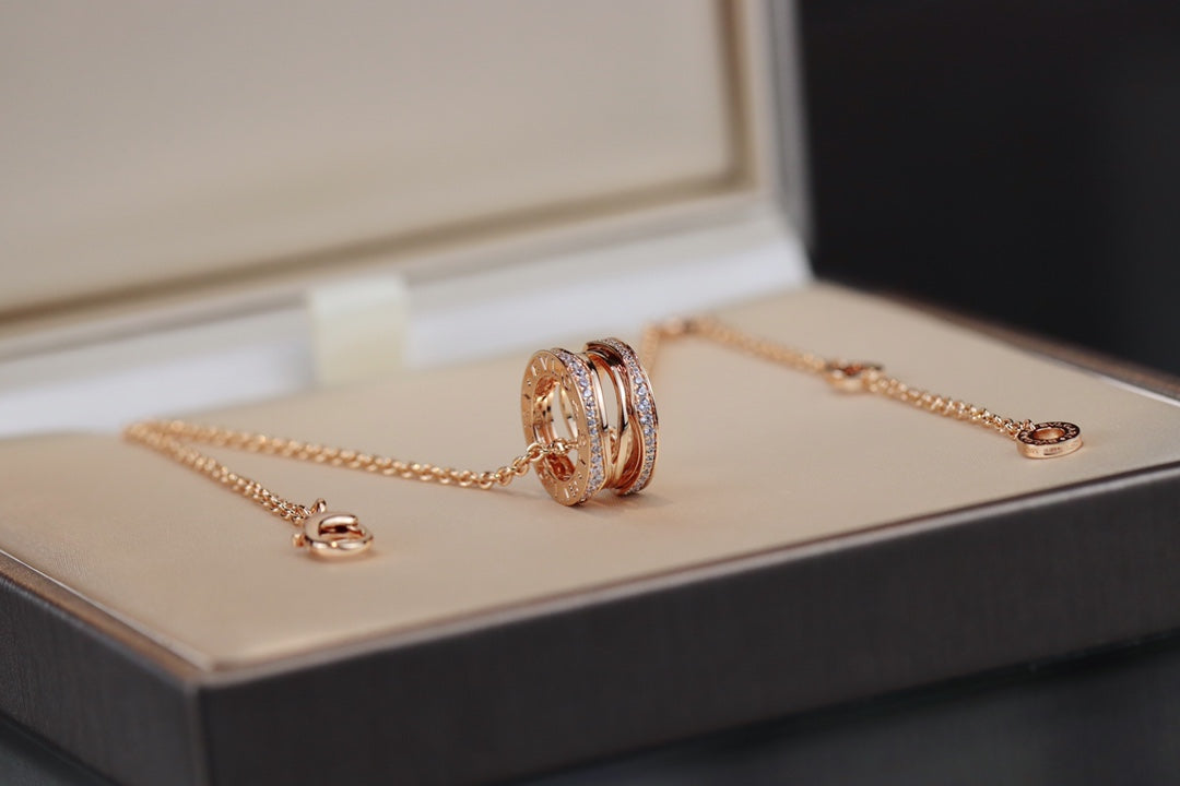 [Renovia Jewelry]ZERO 1 PINK GOLD NECKLACE