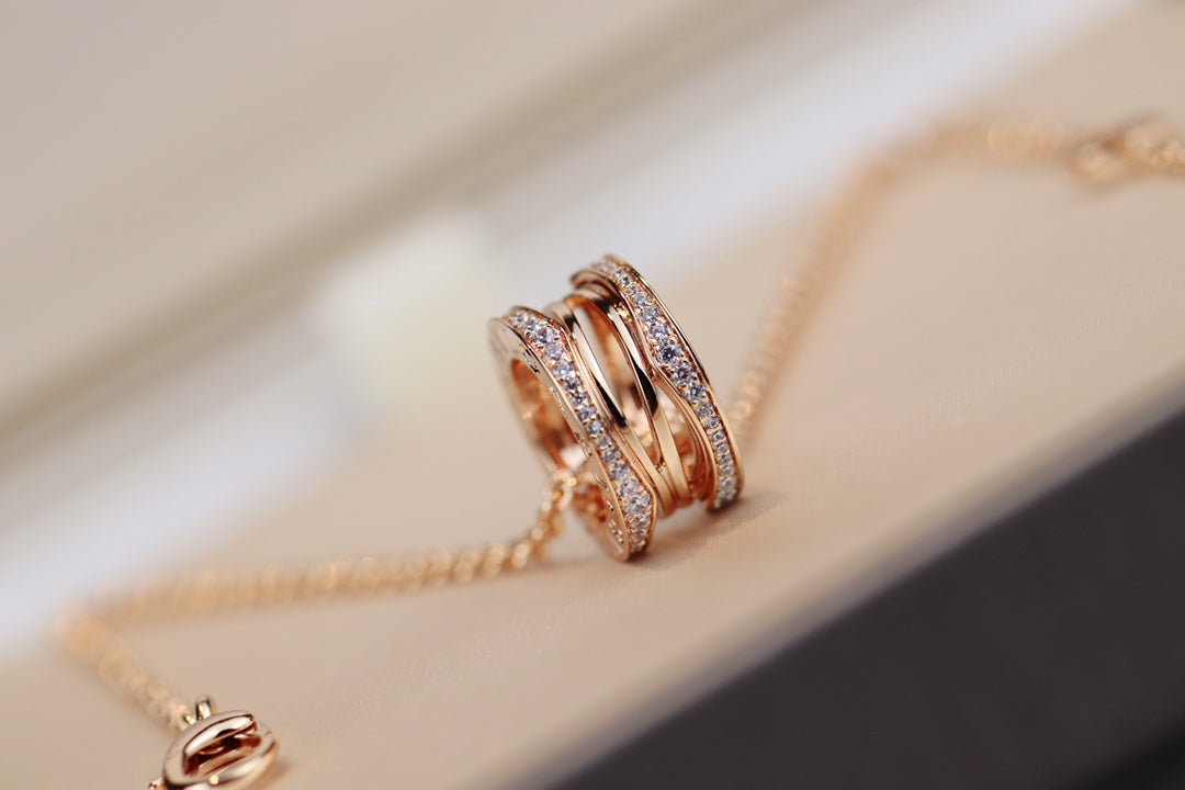 [Renovia Jewelry]ZERO 1 PINK GOLD NECKLACE