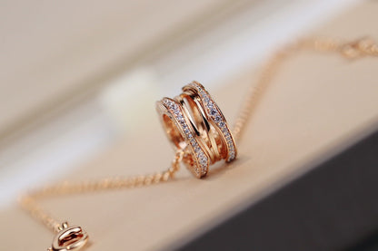 [Renovia Jewelry]ZERO 1 PINK GOLD NECKLACE