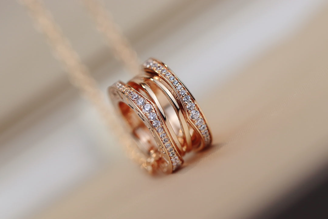 [Renovia Jewelry]ZERO 1 PINK GOLD NECKLACE