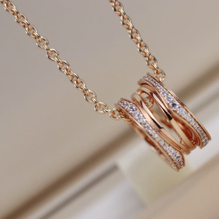 [Renovia Jewelry]ZERO 1 PINK GOLD NECKLACE