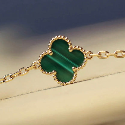 [Renovia Jewelry]CLOVER 20 MOTIFS MALACHITE GOLD