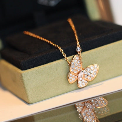 [Renovia Jewelry]BUTTERFLY DIAMOND NECKLACE