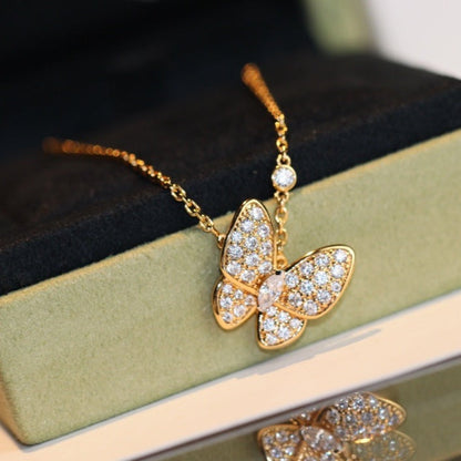 [Renovia Jewelry]BUTTERFLY DIAMOND NECKLACE