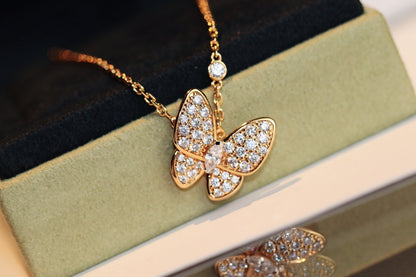 [Renovia Jewelry]BUTTERFLY DIAMOND NECKLACE