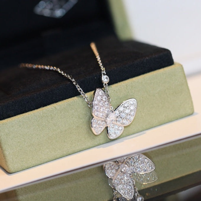 [Renovia Jewelry]BUTTERFLY DIAMOND NECKLACE