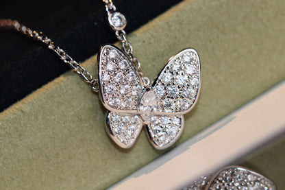 [Renovia Jewelry]BUTTERFLY DIAMOND NECKLACE