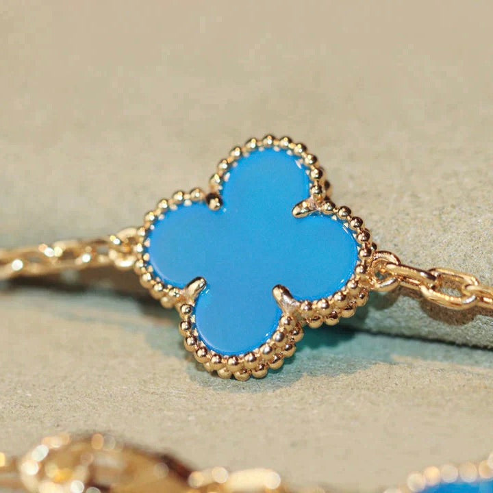 [Renovia Jewelry]CLOVER 20 MOTIFS TURQUOISE GOLD