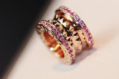 [Renovia Jewelry]ZERO 1 ROCK PINK GOLD PINK DIAMOND NECKLACE