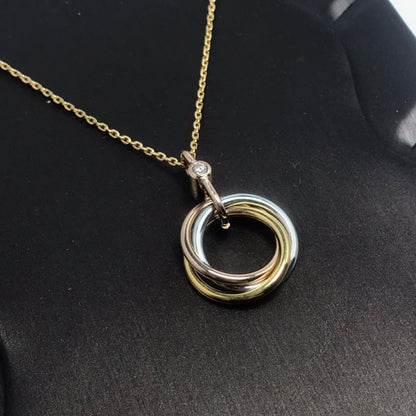 [Renovia Jewelry]TRINITY  NECKLACE 1 DIAMOND