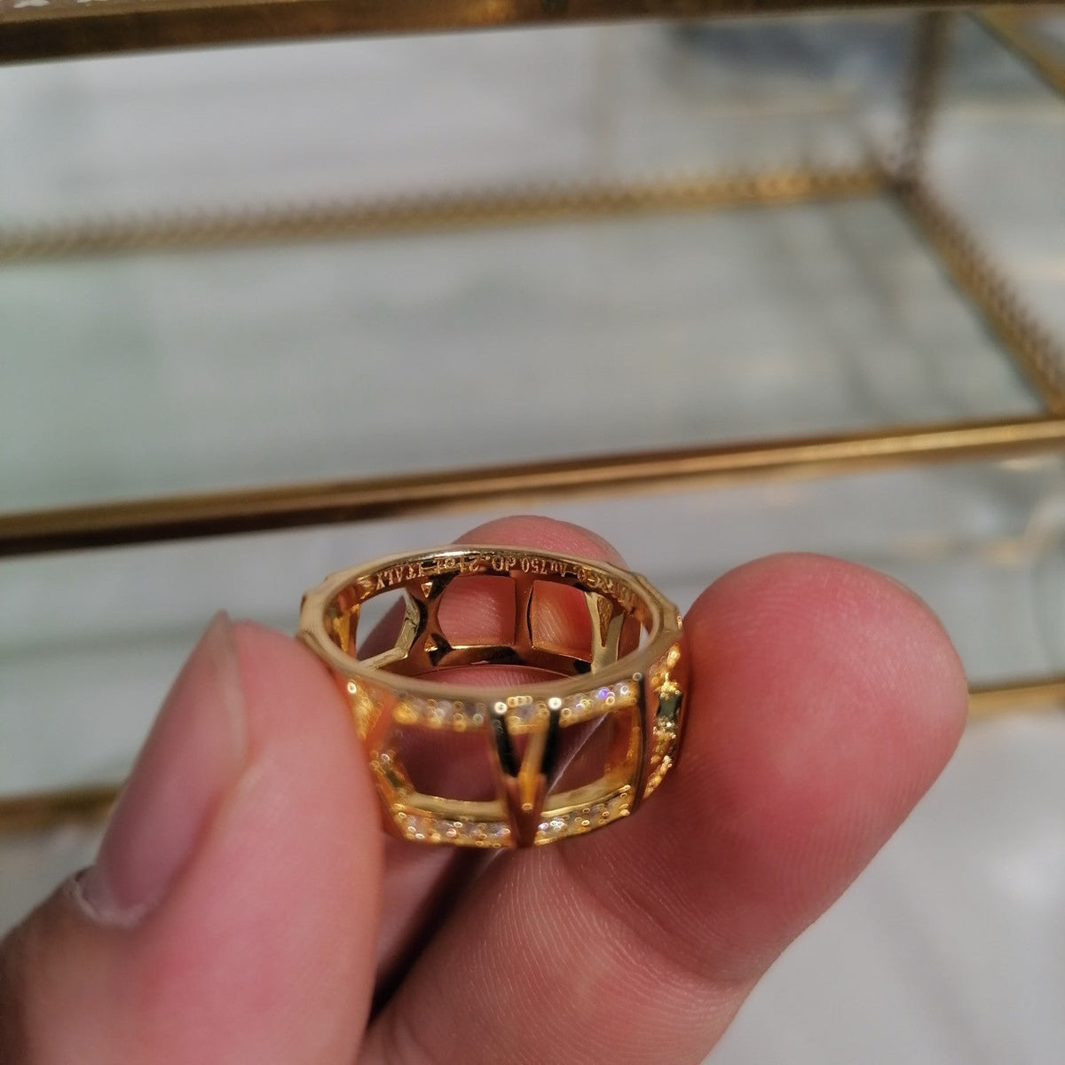 [Renovia Jewelry]ATLAS LARGE OPEN DIAMOND RING