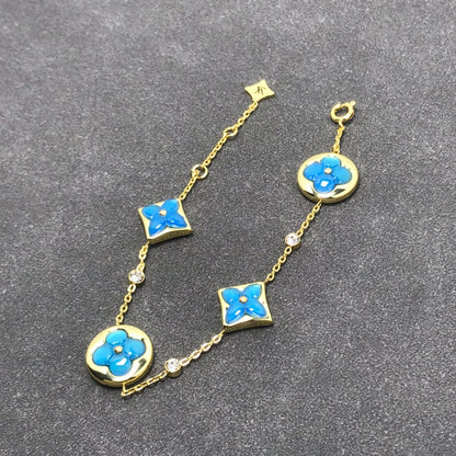 [Renovia Jewelry]STAR AND SUN TURQUOISE 4 MOTIFS 3 DIAMONDS