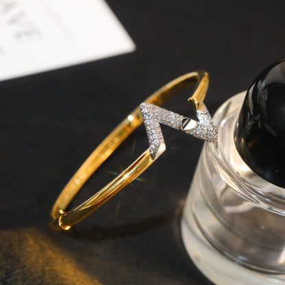[Renovia Jewelry]VOLTE UPSITE DOWN GOLD DIAMOND BRACELET