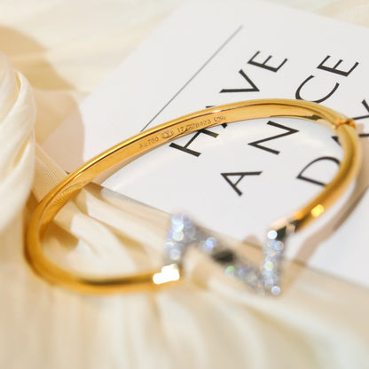 [Renovia Jewelry]VOLTE UPSITE DOWN GOLD DIAMOND BRACELET