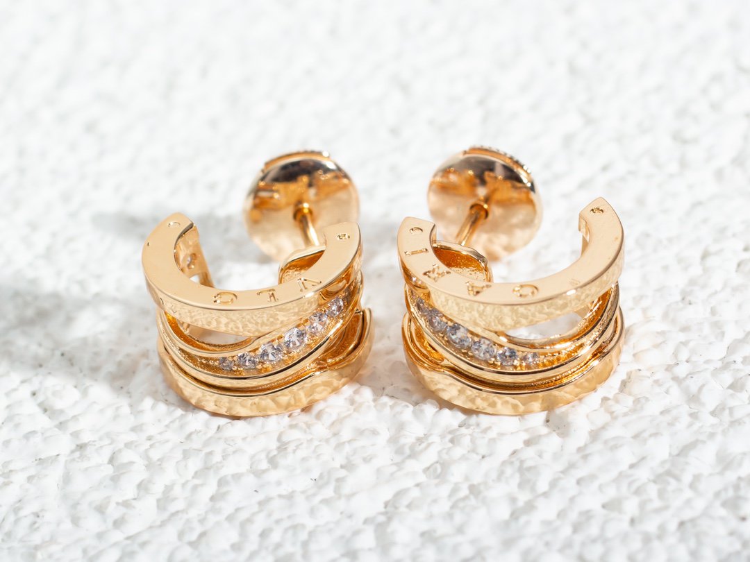 [Renovia Jewelry]ZERO 1 PINK GOLD DIAMONDS EARRINGS