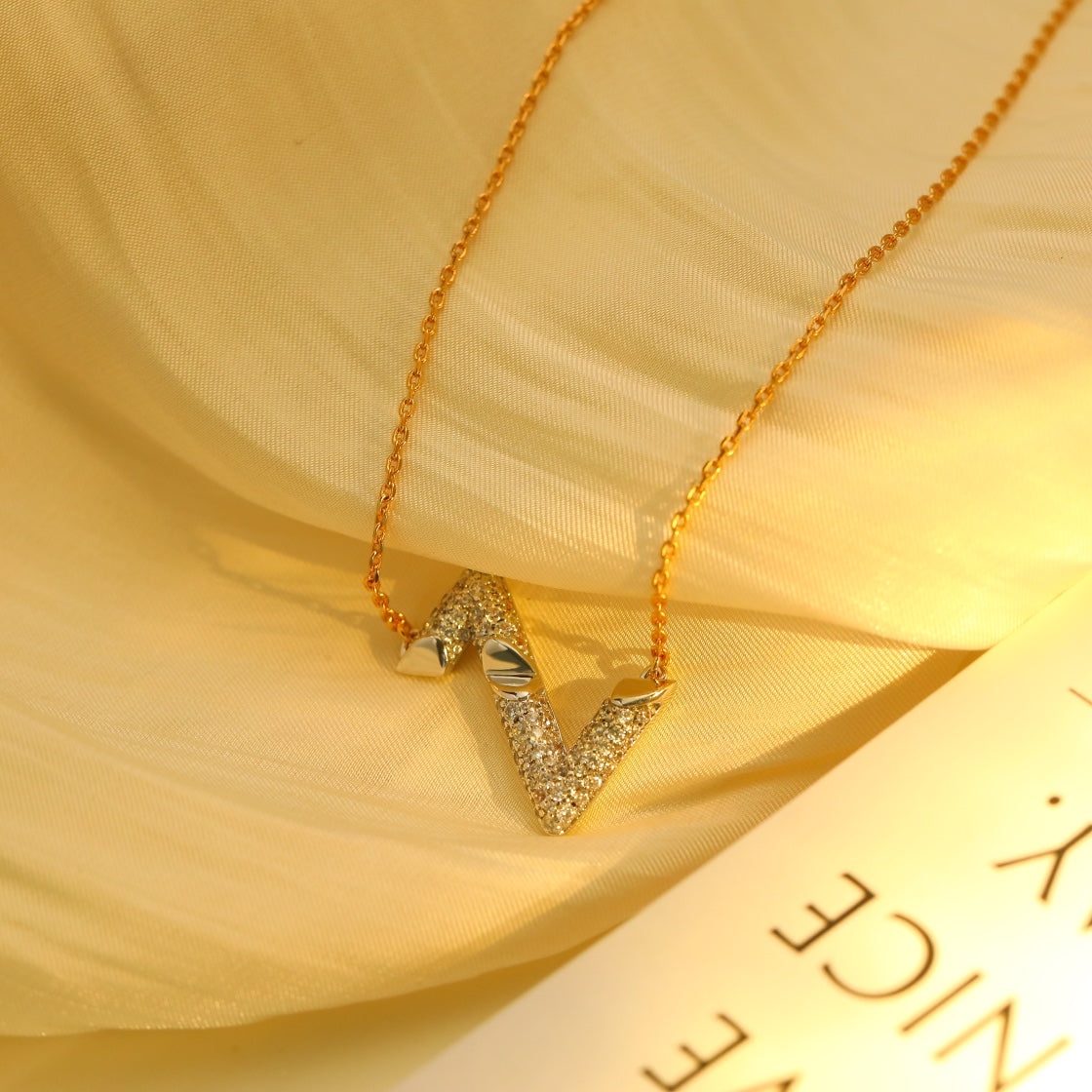 [Renovia Jewelry]VOLT SILVER DIAMOND PEDANT NECKLACE