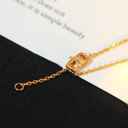 [Renovia Jewelry]STAR AND SUN DIAMOND PINK GOLD NECKLACE