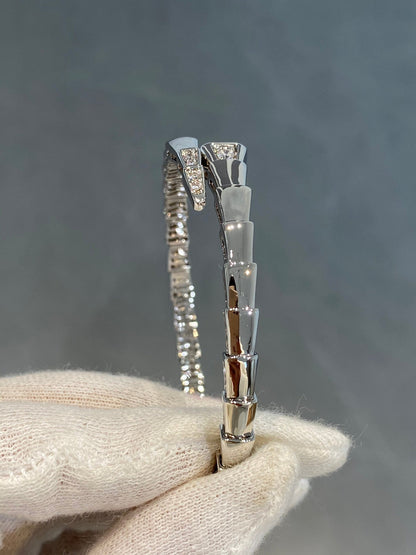 [Renovia Jewelry]SERPENTI BRACELET DIAMONDS SILVER