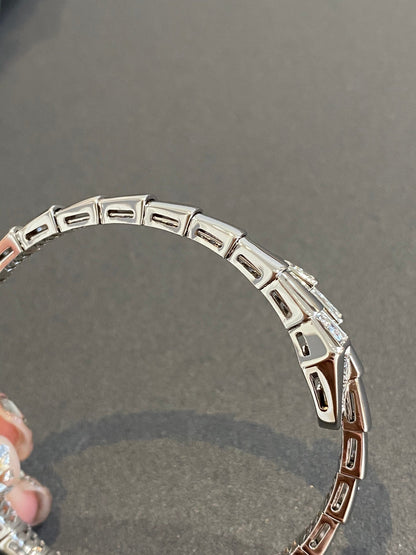 [Renovia Jewelry]SERPENTI BRACELET DIAMONDS SILVER