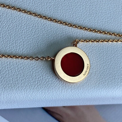 [Renovia Jewelry]T DIAMOND CIRCLE PEDANT NECKLACE
