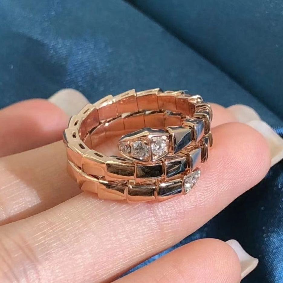 [Renovia Jewelry]SERPENTS DOUBLE ROW DIAMOND RING