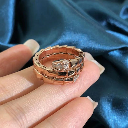 [Renovia Jewelry]SERPENTS DOUBLE ROW DIAMOND RING