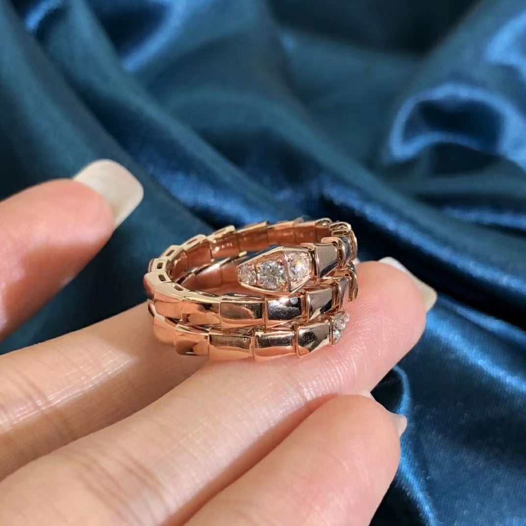 [Renovia Jewelry]SERPENTS DOUBLE ROW DIAMOND RING