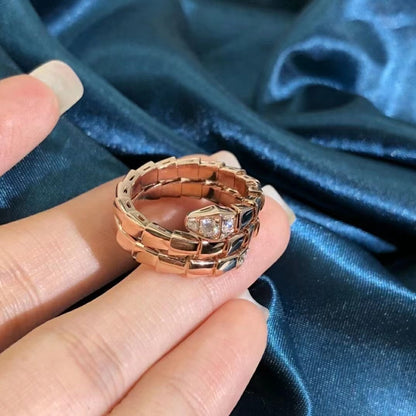 [Renovia Jewelry]SERPENTS DOUBLE ROW DIAMOND RING