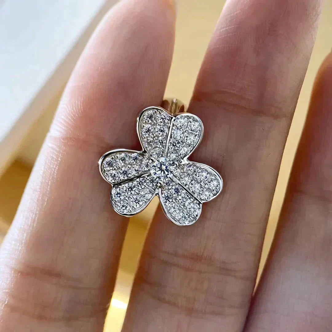 [Renovia Jewelry]CLOVER COMOS DIAMOND EARRINGS SILVER