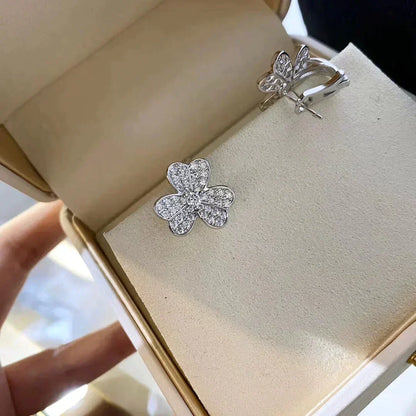 [Renovia Jewelry]CLOVER COMOS DIAMOND EARRINGS SILVER