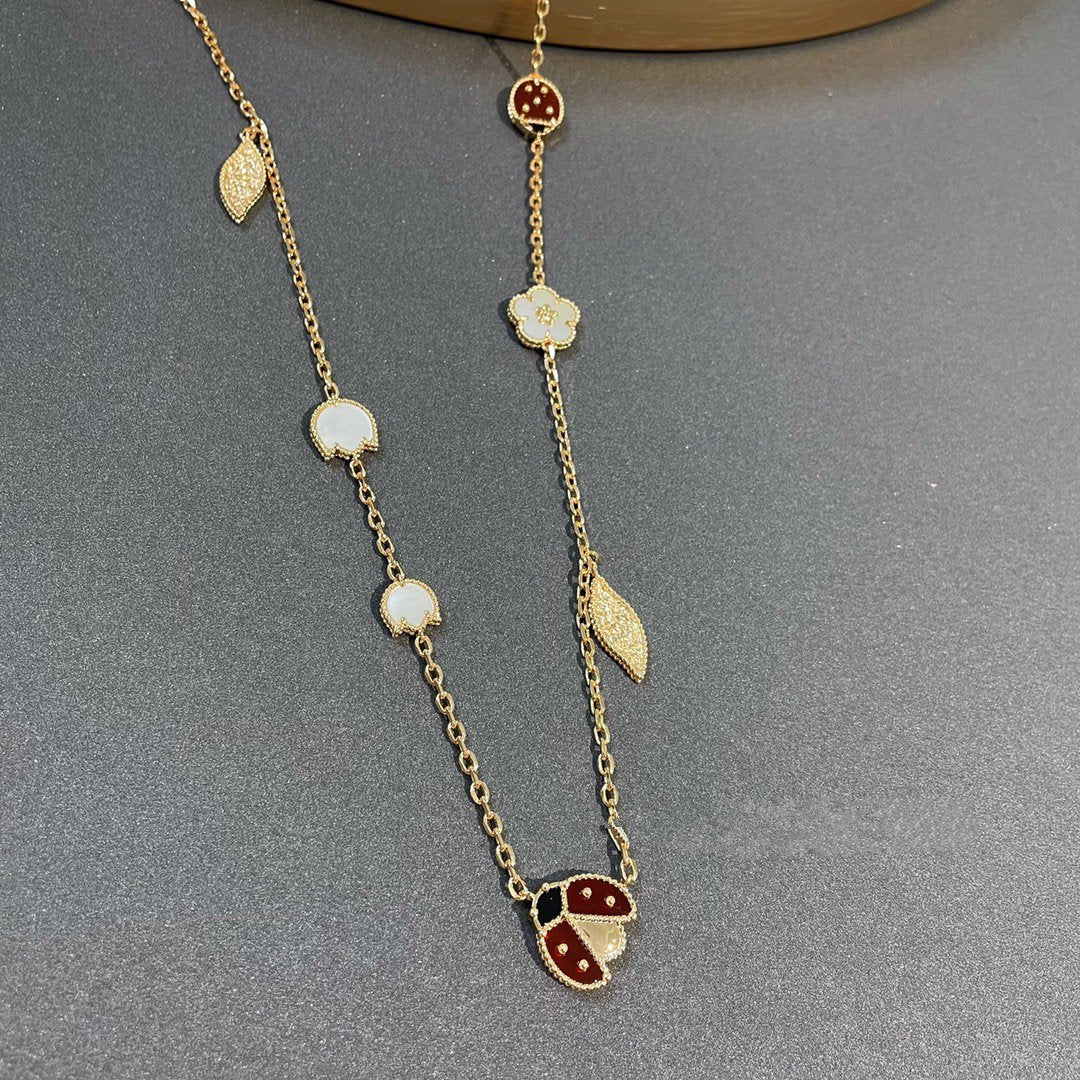 [Renovia Jewelry]LUCKY SPRING 15 MOTIFS GOLD NECKLACE