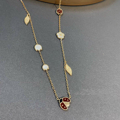 [Renovia Jewelry]LUCKY SPRING 15 MOTIFS GOLD NECKLACE