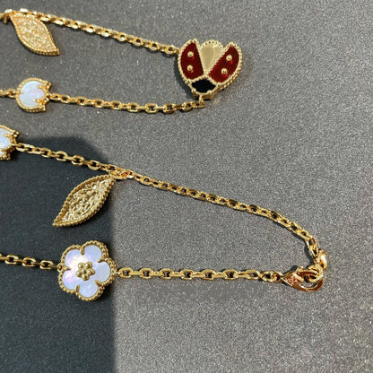 [Renovia Jewelry]LUCKY SPRING 15 MOTIFS GOLD NECKLACE