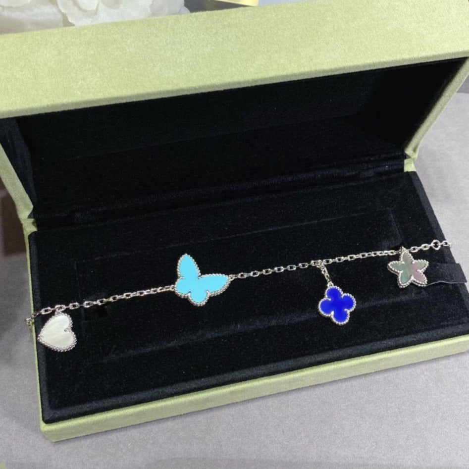[Renovia Jewelry]LUCKY SPRING SILVER BRACELET 4 MOTIF